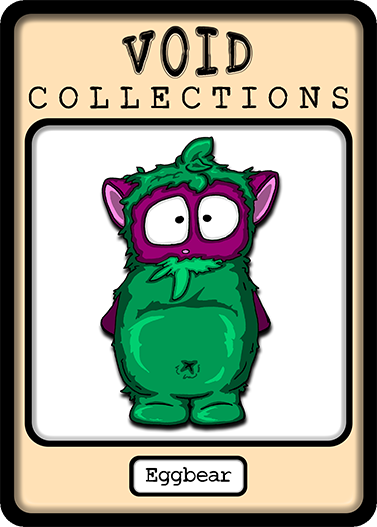 A picture of the Eggbear card with its standard border.