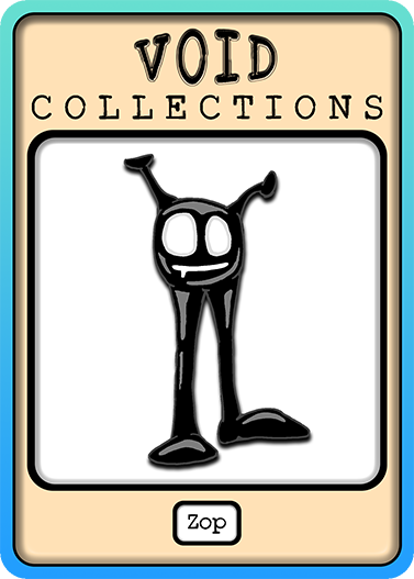 A picture of the Zop card with its standard border.