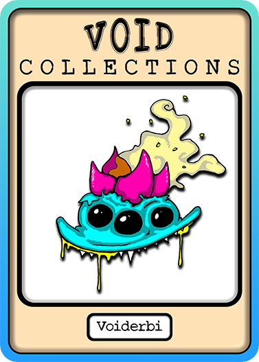 A picture of the Voiderbi card with its standard border.