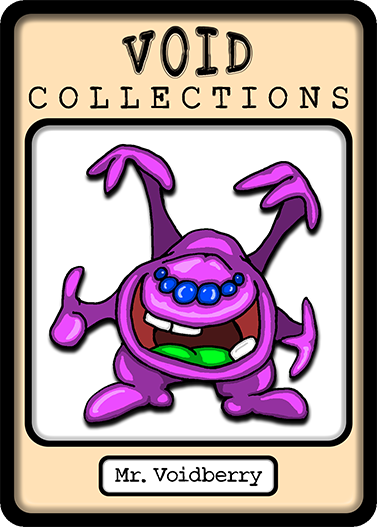 A picture of the Mr. Voidberry card with its standard border.