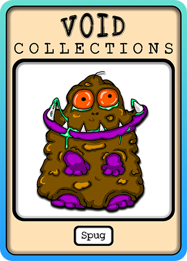 A picture of the Spug card with its standard border.